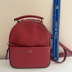 Kate Spade red mini backpack